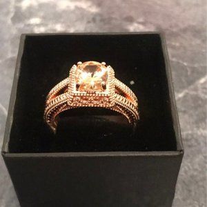 925 CITRINE & ROSEGOLD RING S9